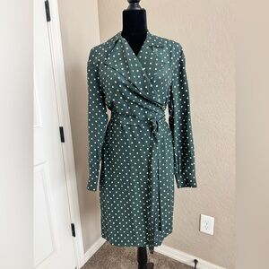 Burberry Polka Dot Wrap Dress